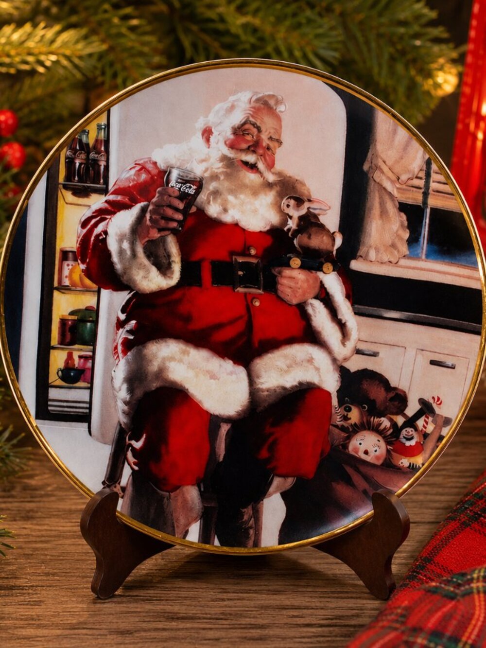 Vintage 1994 Coca-Cola “Santa Pause” Limited Edition Porcelain Collector Plate
